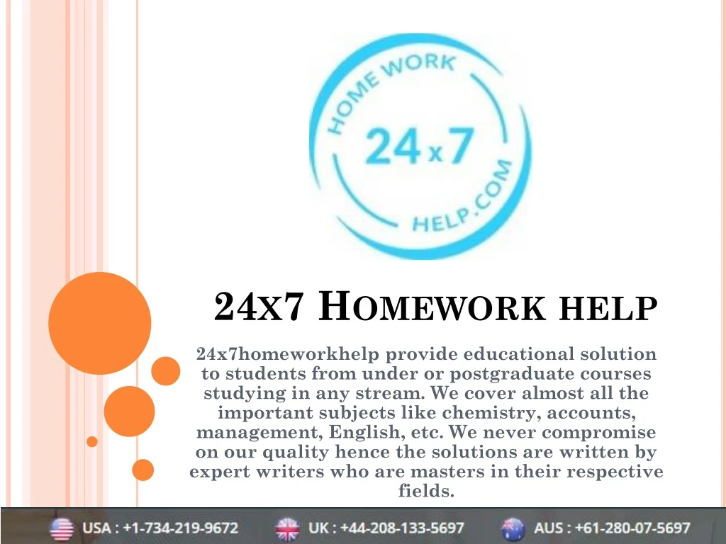 24x7 homework help