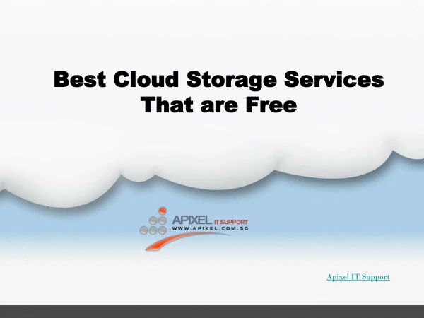 Best Cloud Storage Services That are Free