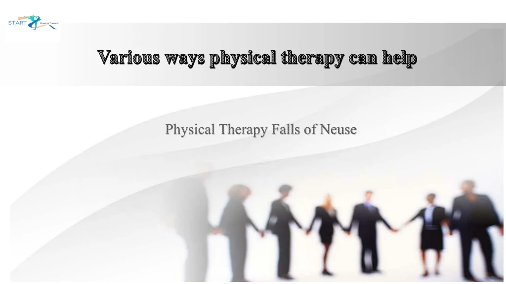 various ways physical therapy can help