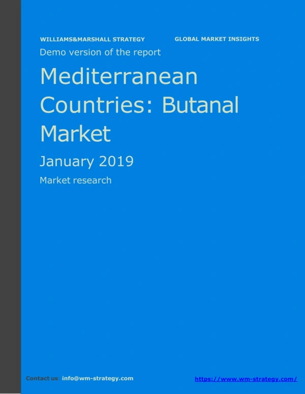 WMStrategy Demo Mediterranean Countries Butanal Market January 2019