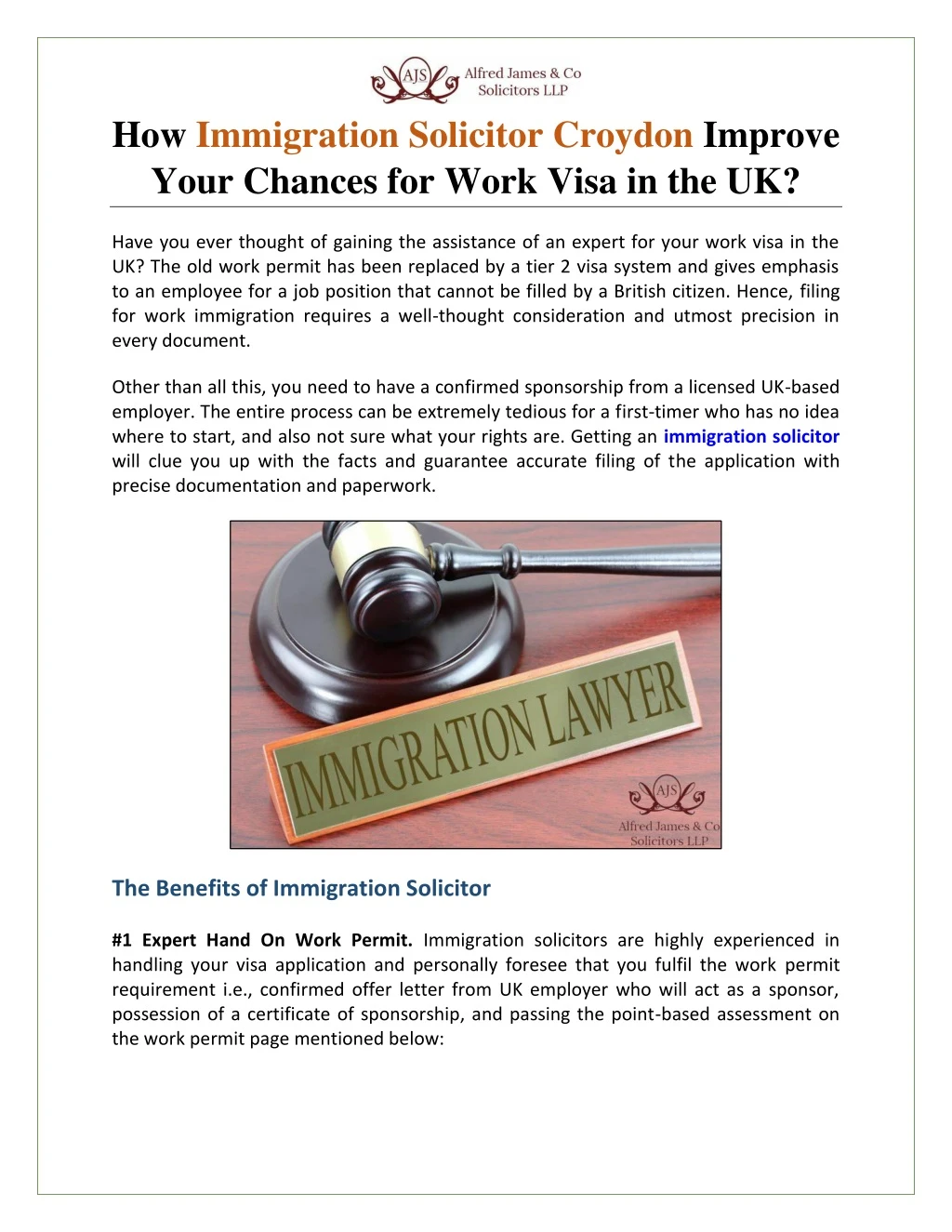 how immigration solicitor croydon improve your