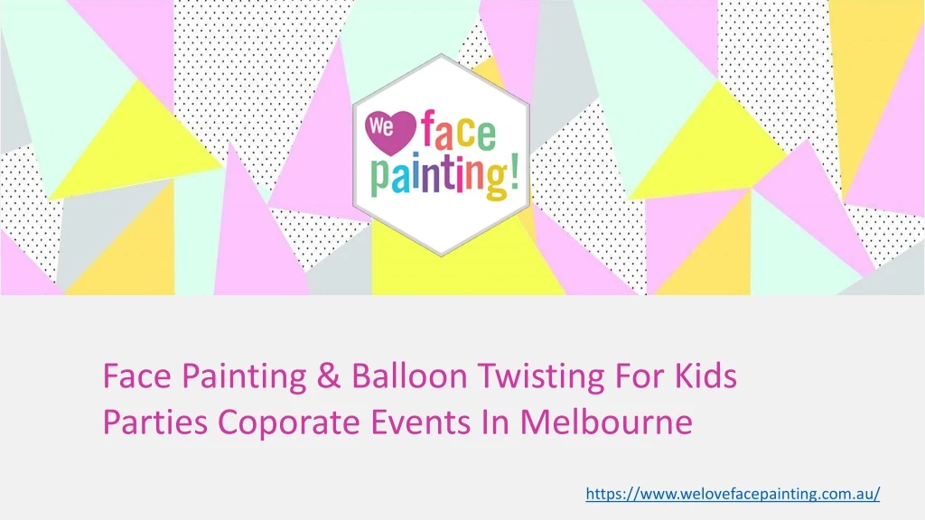 face painting balloon twisting for kids parties