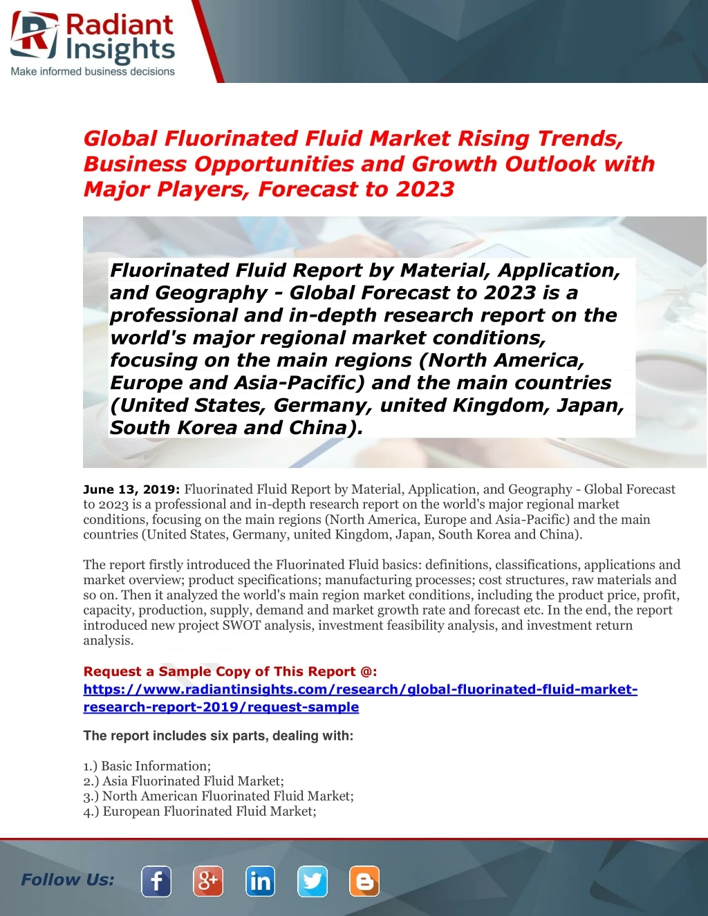 global fluorinated fluid market rising trends
