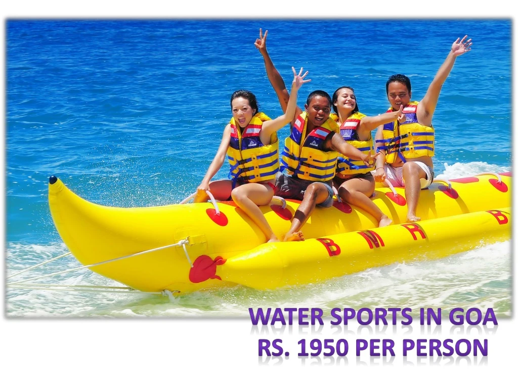 water sports in goa rs 1950 per person