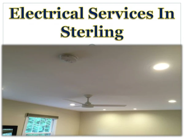 Electrical Services In Sterling