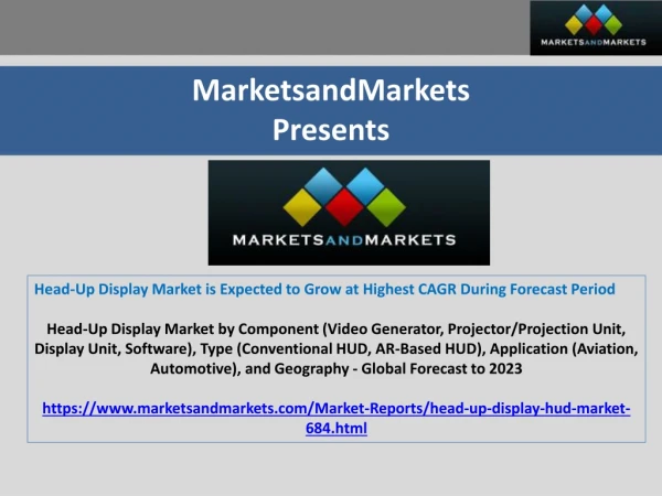 Head-up display market for automotive application expected to grow at highest CAGR during forecast period