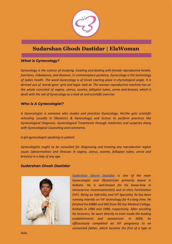 Sudarshan Ghosh Dastidar | ElaWoman