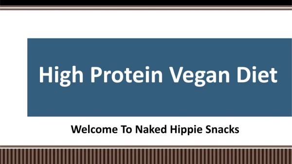 High Protein Vegan Diet