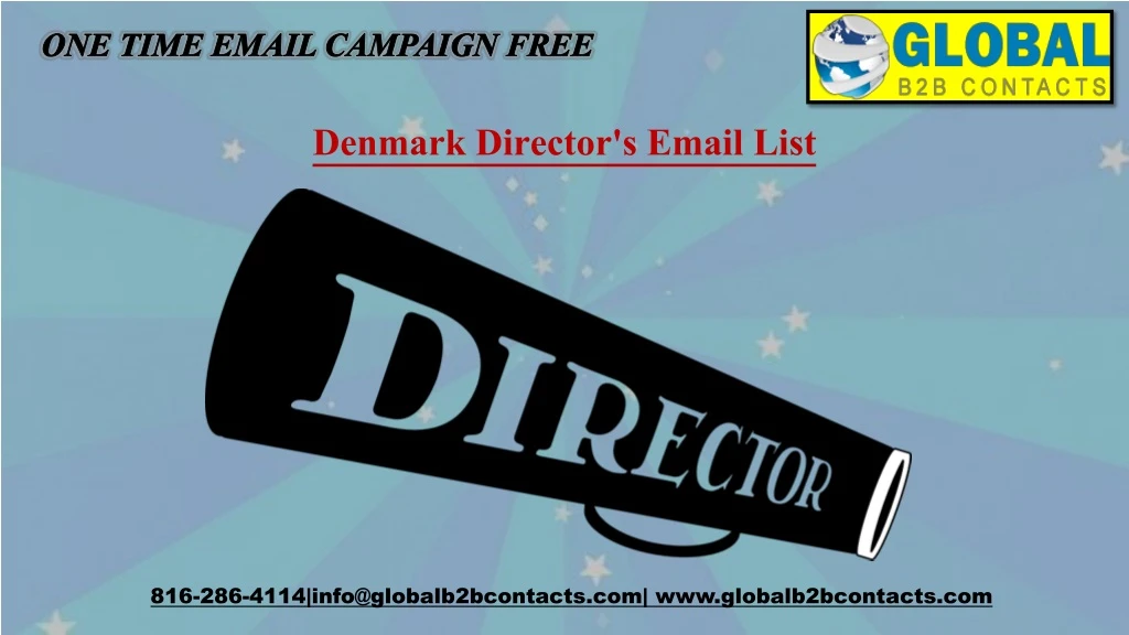 one time email campaign free