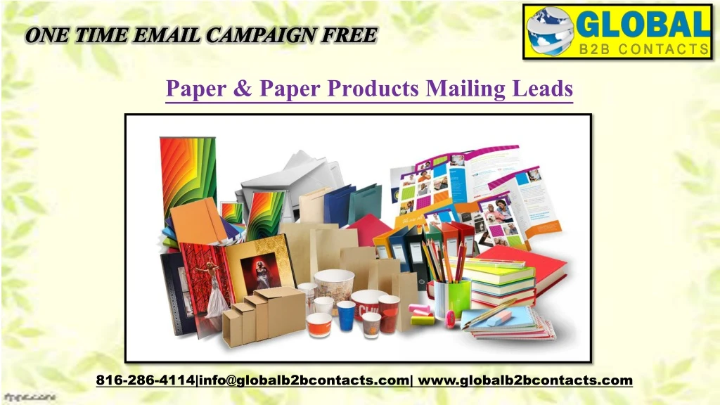 one time email campaign free