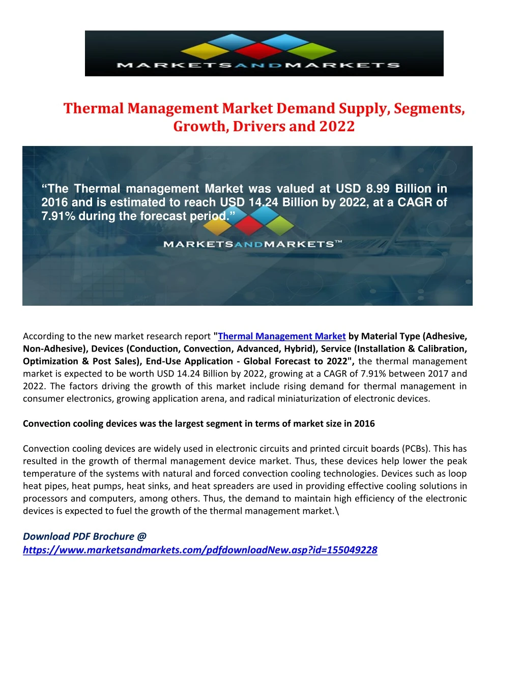 thermal management market demand supply segments