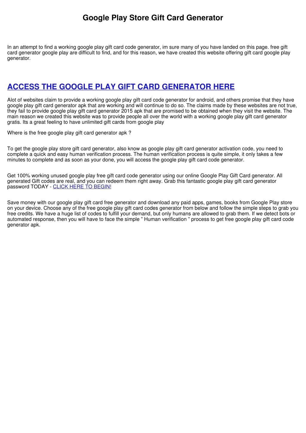 google play store gift card generator