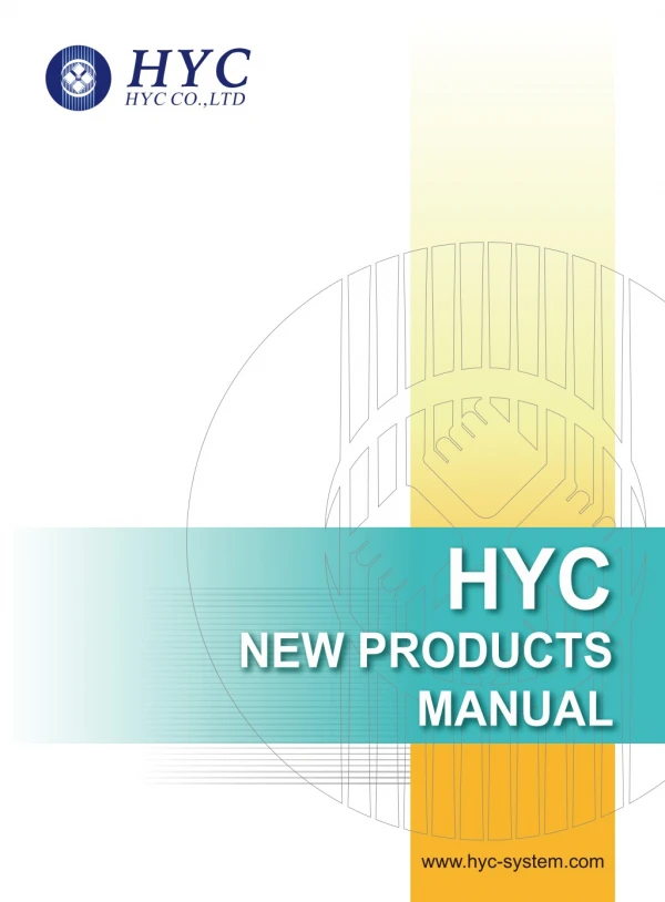HYC Co., Ltd 2019 New Product Manual