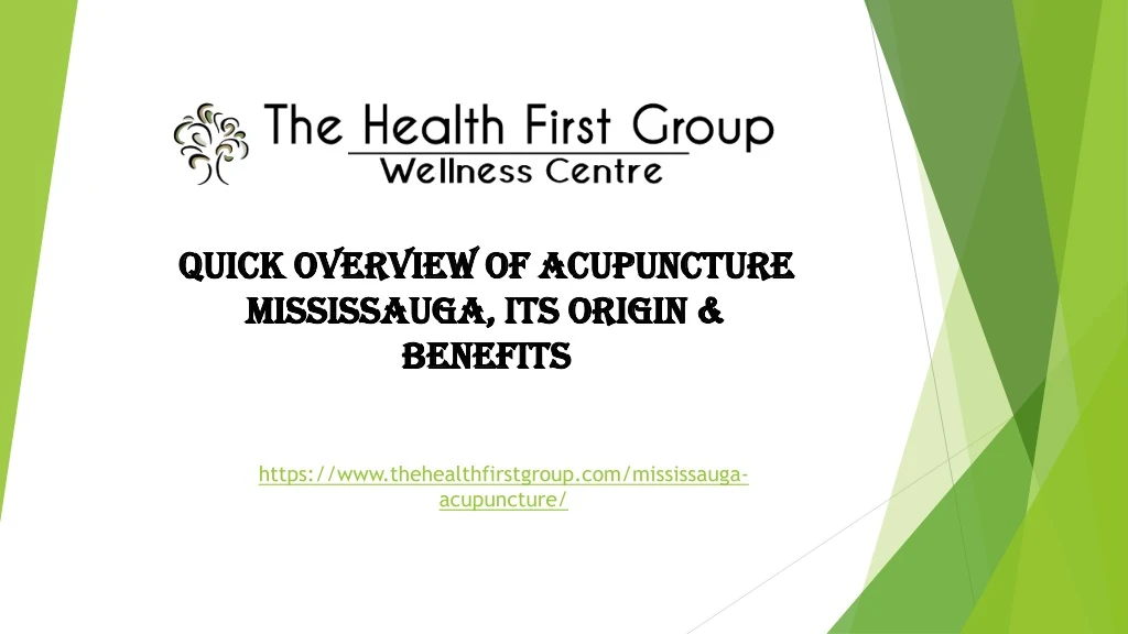 quick overview of acupuncture mississauga