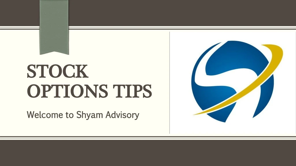 stock options tips