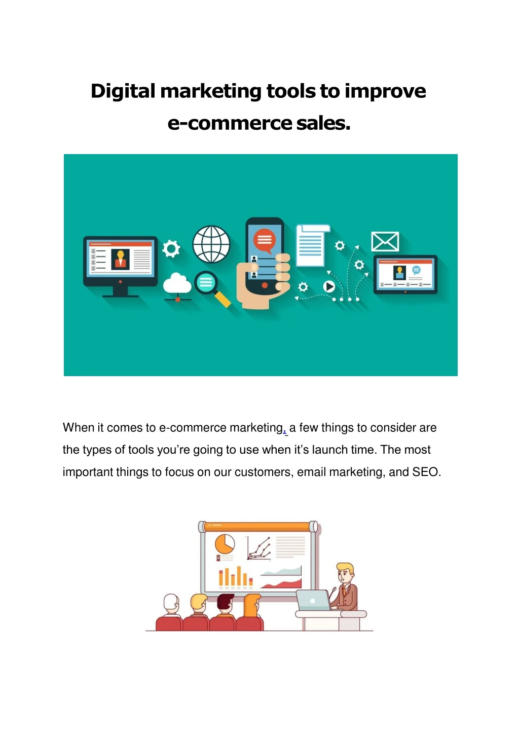 digital marketing tools to improve e commerce