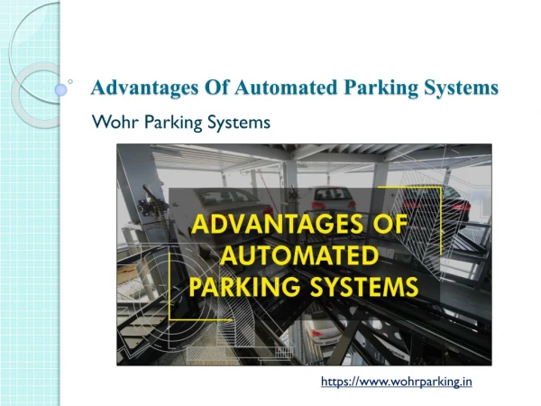 Advantages of Automated Parking Systems