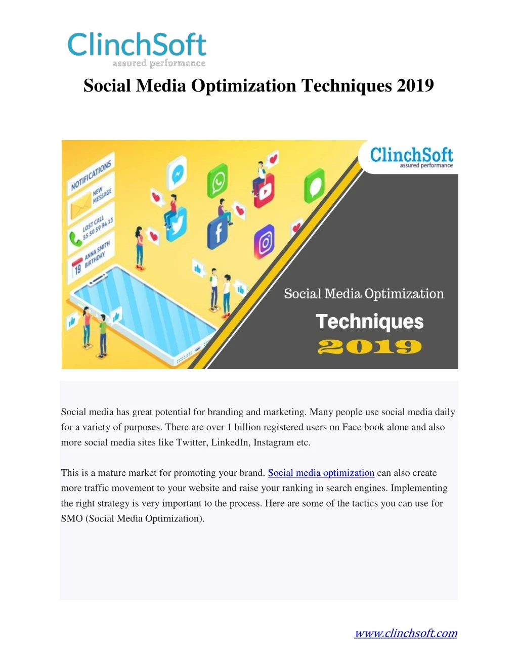 social media optimization techniques 2019
