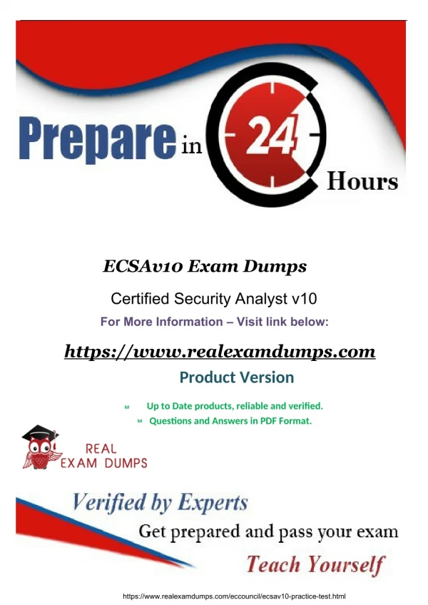 Get the Best Practice Exam Dumps For Your ECSAV10 Certification With 20% Discount Offer