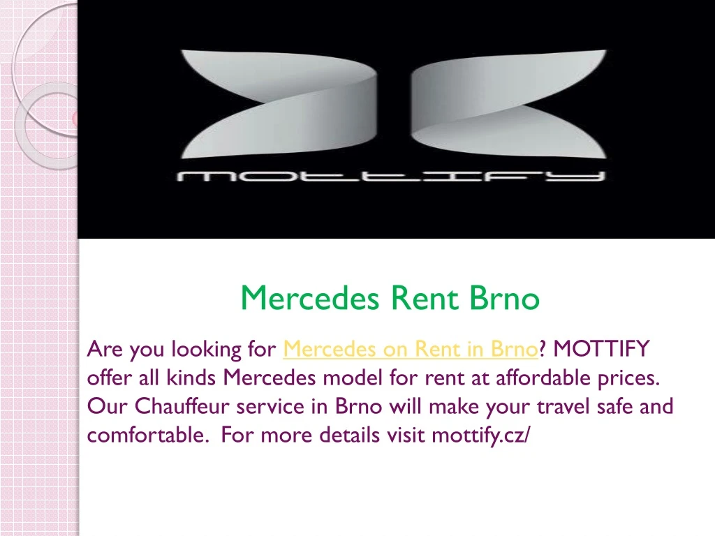 mercedes rent brno