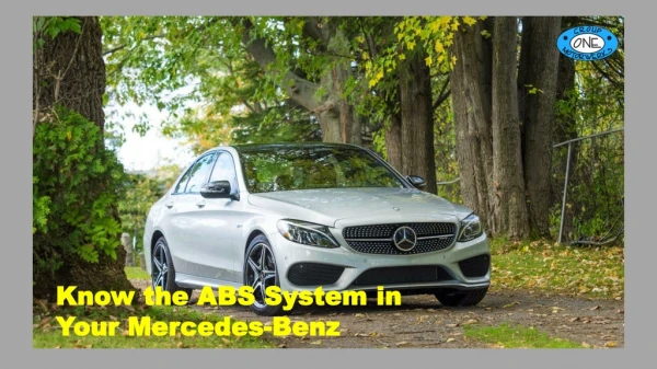 Know the ABS System in Your Mercedes-Benz