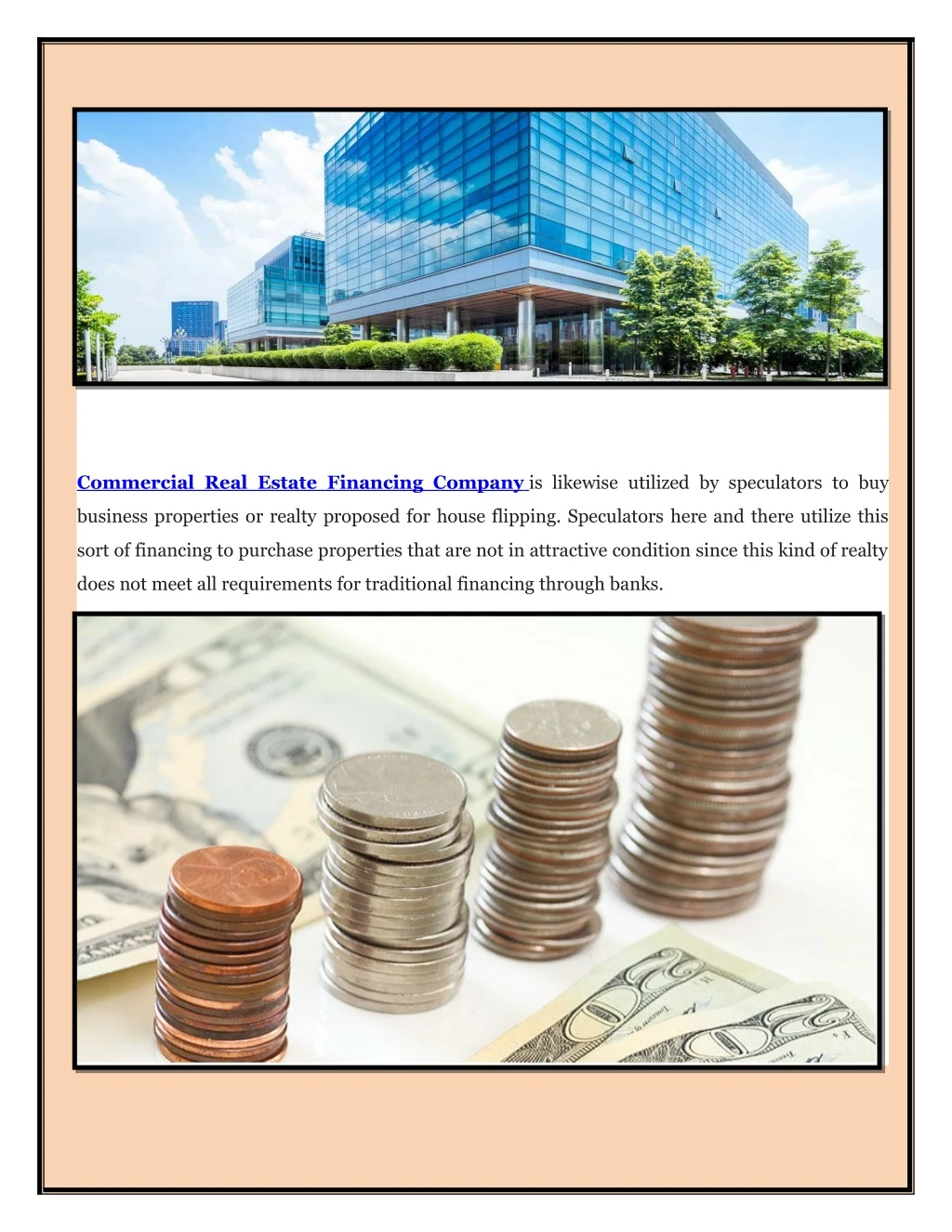 commercial real estate financing company