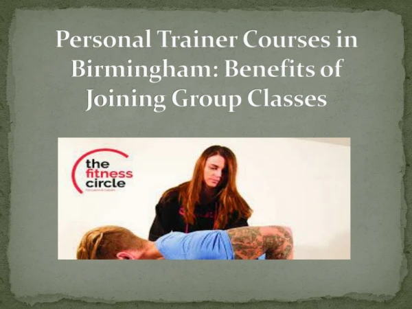 Personal Trainer Courses in Birmingham