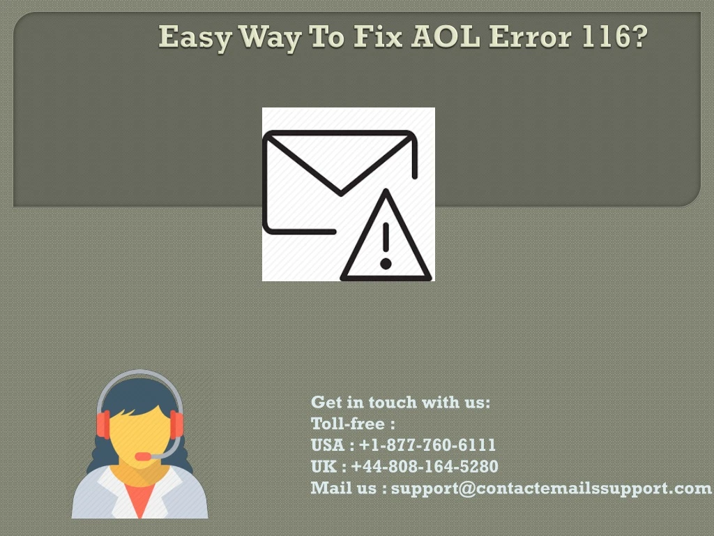 easy way to fix aol error 116