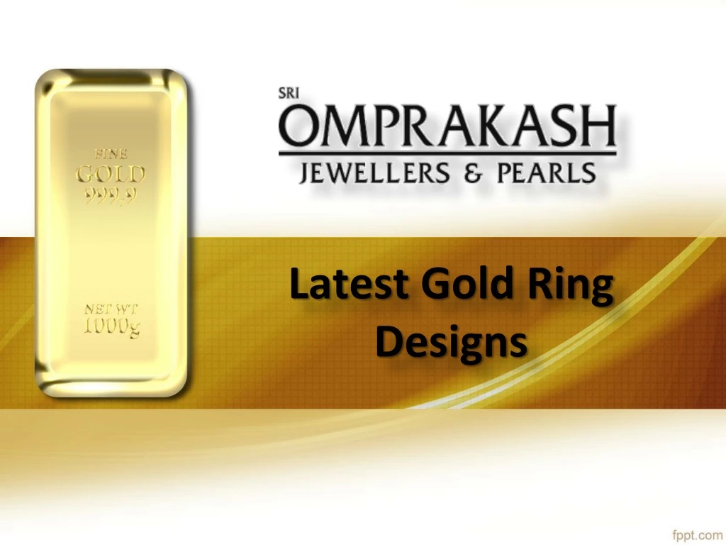 latest gold ring designs