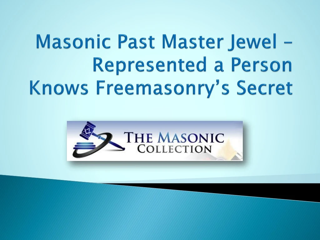 masonic past master jewel represented a person knows freemasonry s secret