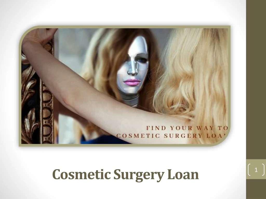 cosmetic surgery loan