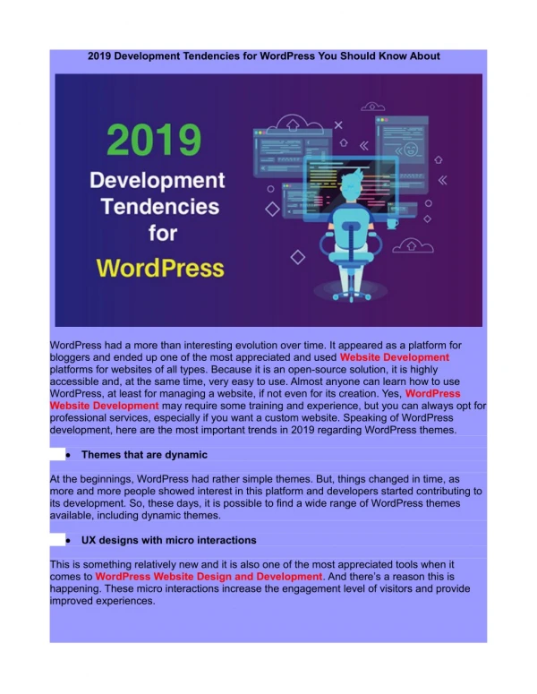 2019 Development Tendencies for WordPress You Should Know About