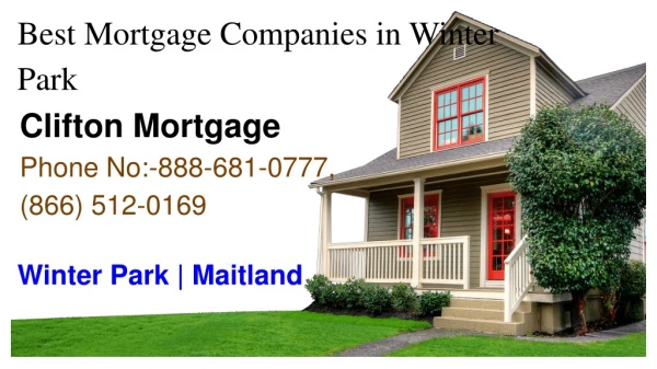 Top Mortgage Company in Winter Park