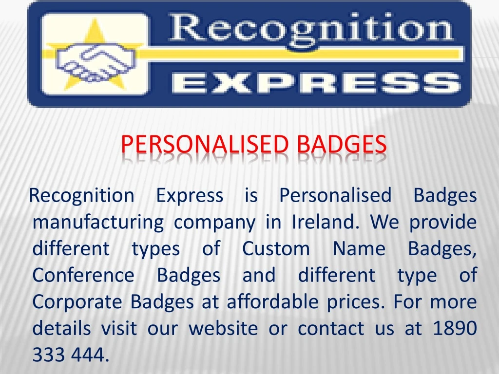 personalised badges