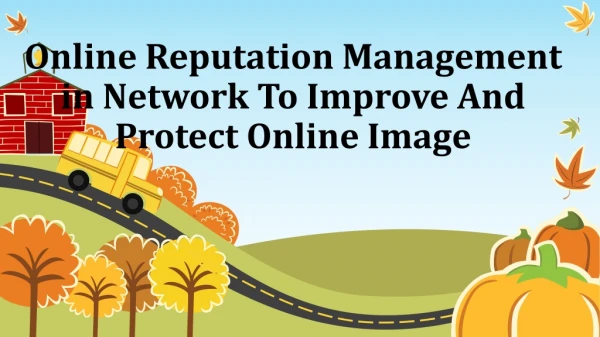 Improve And Protect Online Image With Online Reputation Management in Network