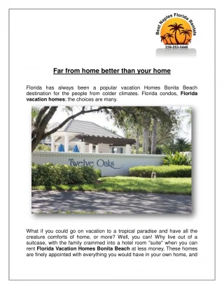 Far from home better than your home - slide 1