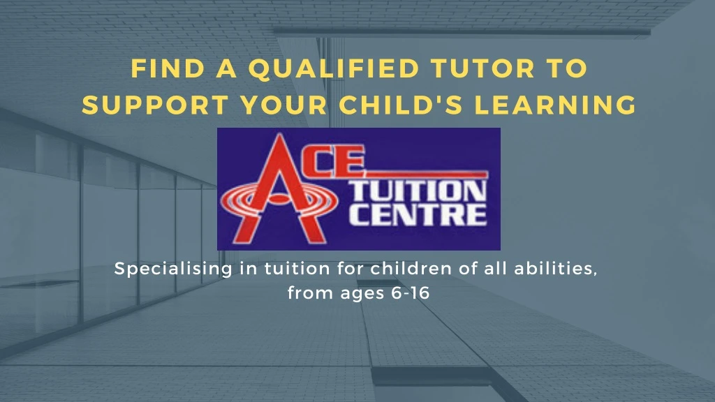 find a qualified tutor to