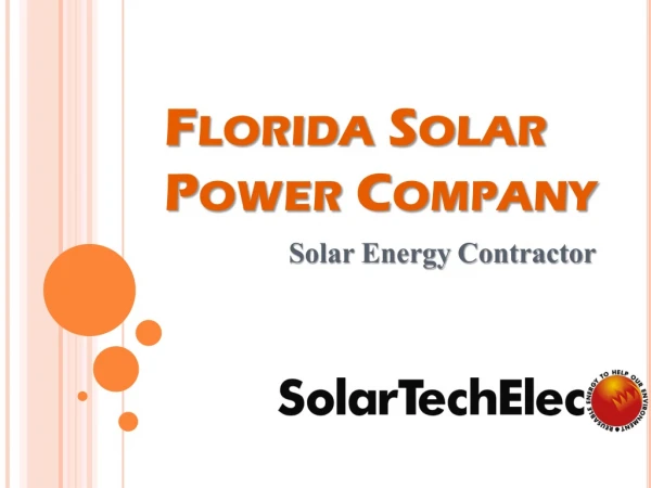 Florida Solar Power Company - Solar Tech Elec LLC