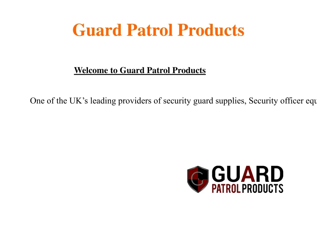 guard patrol products
