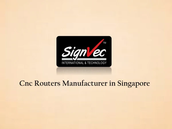 Cnc Routers Manufacturer