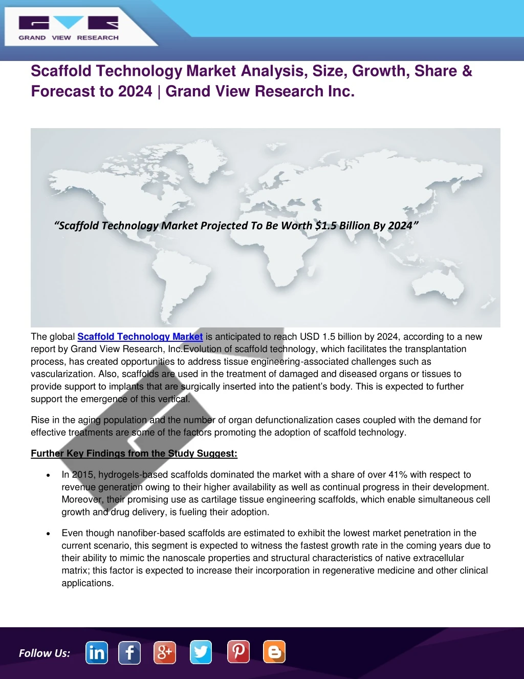 scaffold technology market analysis size growth