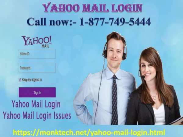 Yahoo mail login issues solved at 1-877-749-5444
