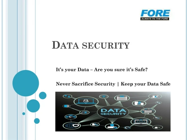 DATA SECURITY