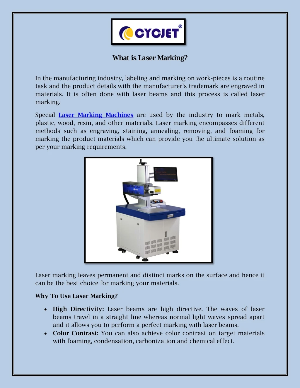 what is laser marking