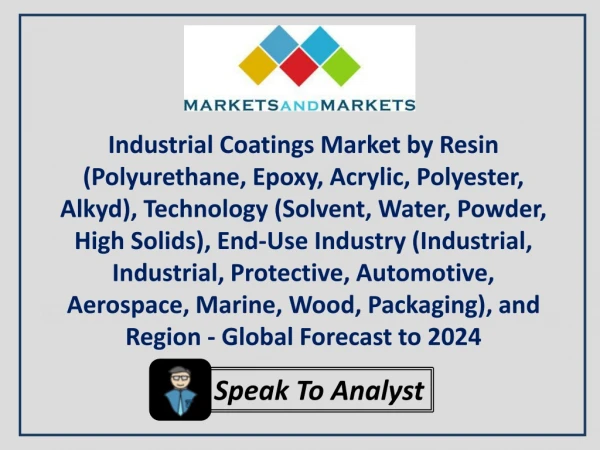 Industrial Coatings Market worth $115.4 billion by 2024