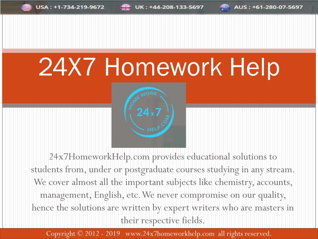 24x7 homework help