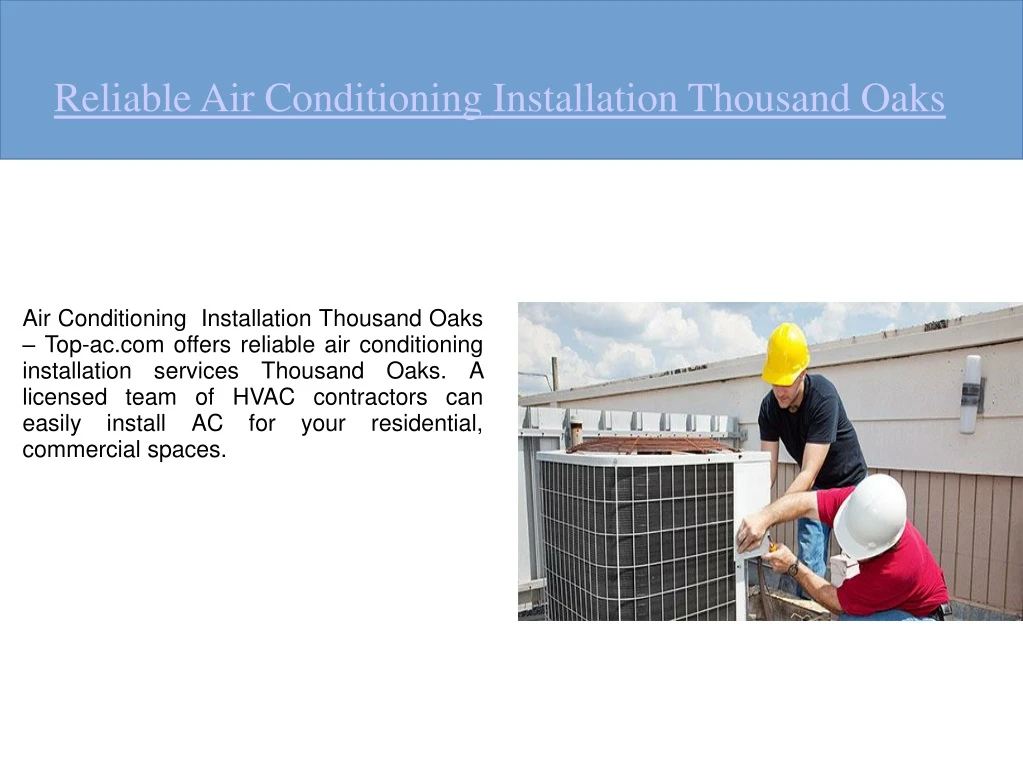 reliable air conditioning installation thousand