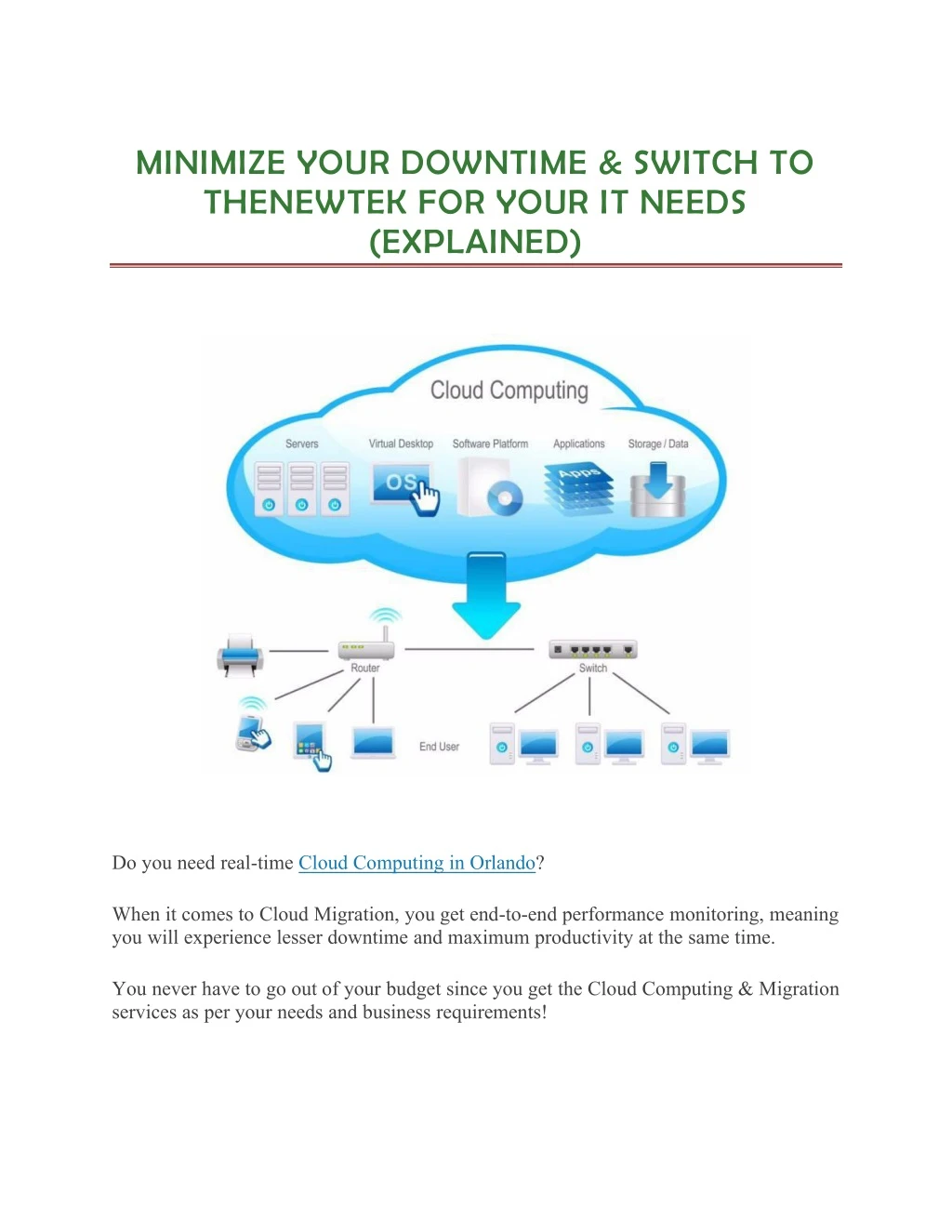minimize your downtime switch to thenewtek