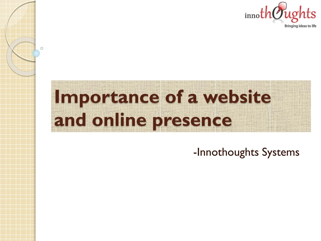 importance of a website and online presence