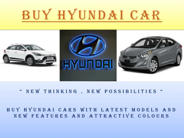 Buy hyundai car